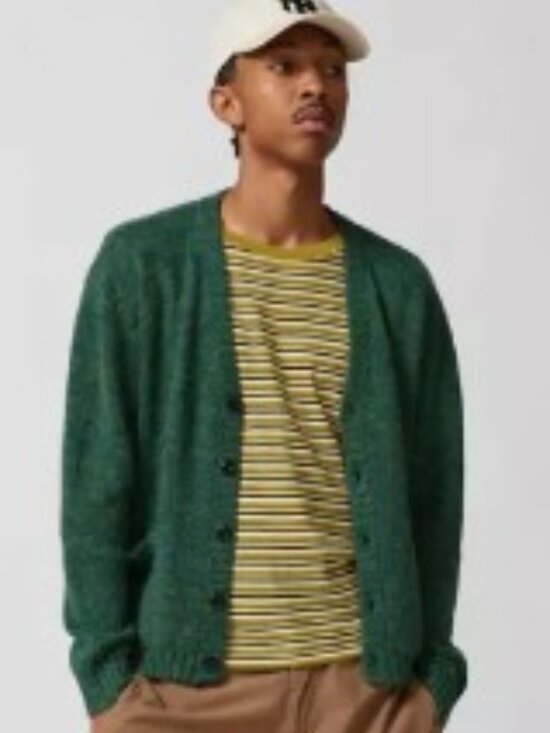 Urban Outfitters Other - Urban Outfitters Green Knit Button Front Cardigan Sweater Pockets Size M